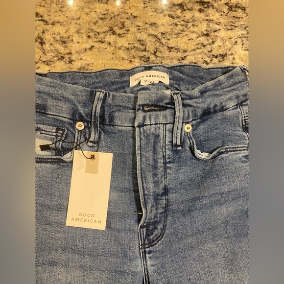 Good American straight leg jean size 25 - Picture 4 of 7